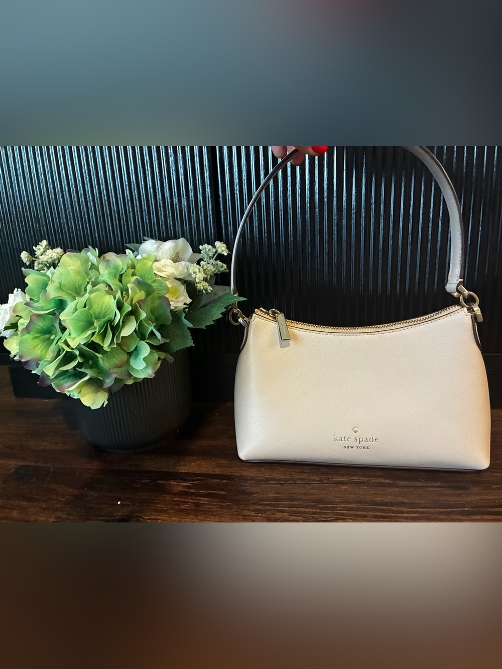 Kate Spade Light Beige Saffiano Shoulder Bag - Picture 3 of 13